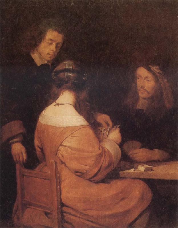TERBORCH, Gerard The Card-Playes